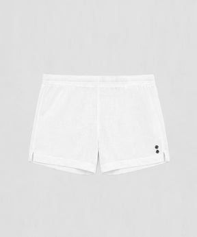 Mesh Home Shorts: White