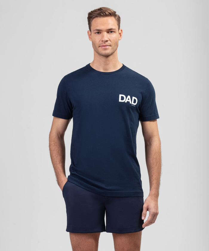 Organic Cotton T-Shirt "DAD": Navy