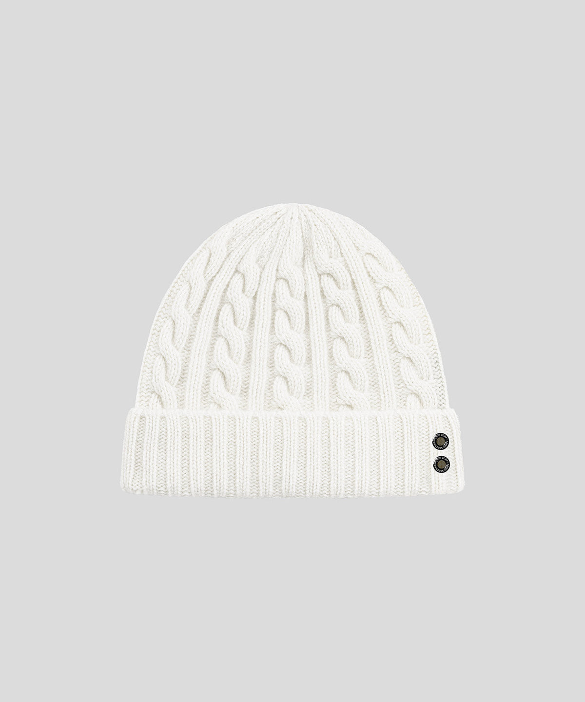 Wool Cashmere Telemark Beanie: Off White