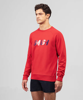 Organic Cotton Sweatshirt SMASH: Sporting Red
