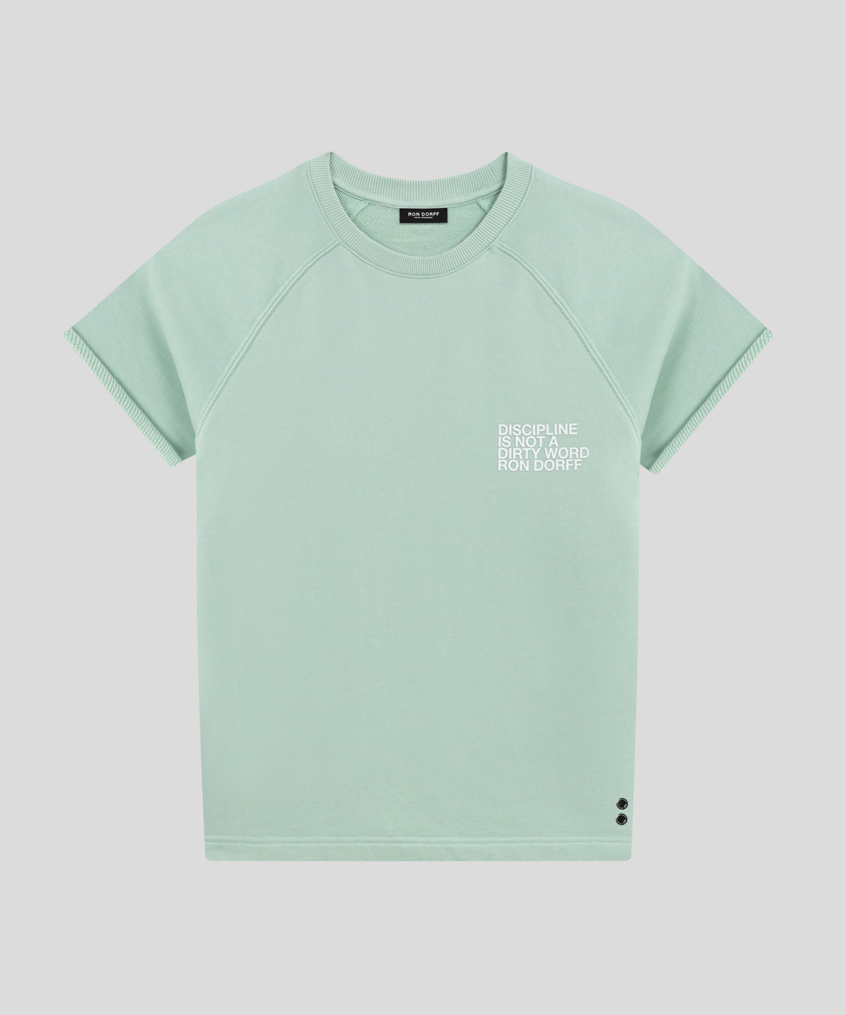 Organic Cotton Sleeveless Sweatshirt DISCIPLINE: Pistachio Green