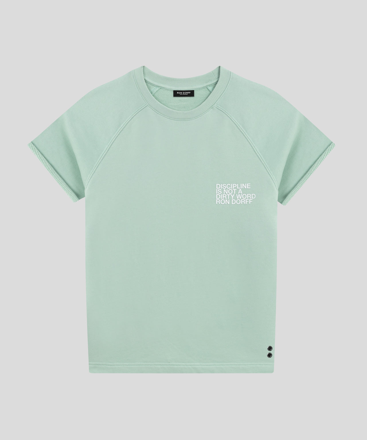 Organic Cotton Sleeveless Sweatshirt DISCIPLINE: Pistachio Green