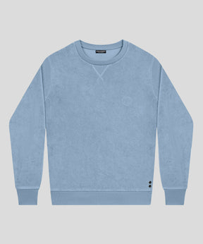 Terry Cotton Sweatshirt: Dusty Blue