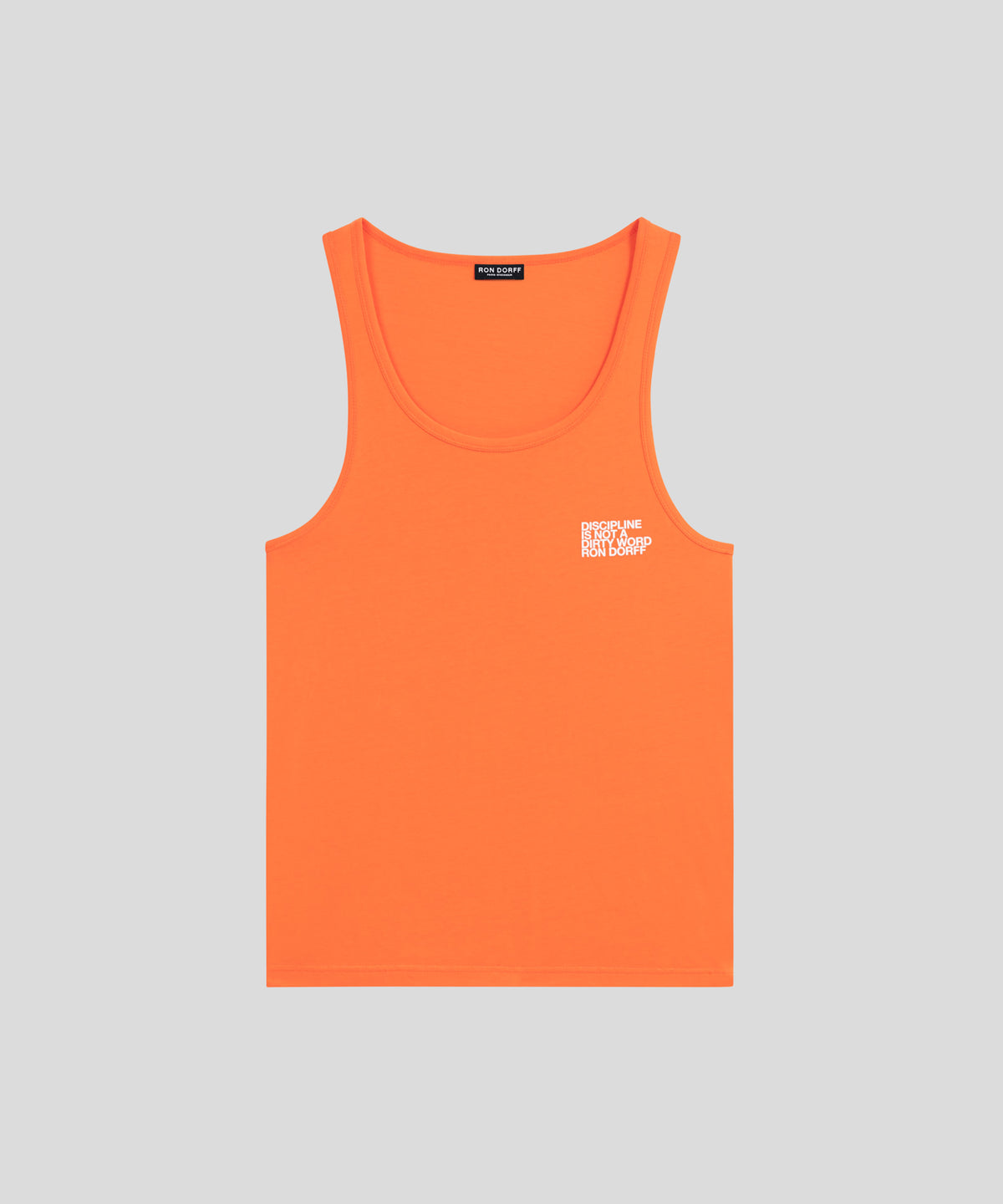 Organic Cotton Tank Top DISCIPLINE: Spritz Orange