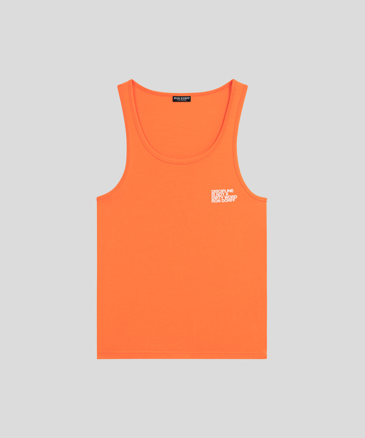 Organic Cotton Tank Top DISCIPLINE: Spritz Orange