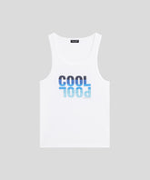 Organic Cotton Tank Top COOL POOL: White