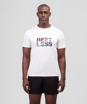 Organic Cotton T-Shirt REST LESS: White