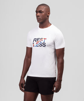 Organic Cotton T-Shirt REST LESS: White