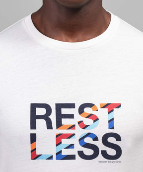 Organic Cotton T-Shirt REST LESS: White