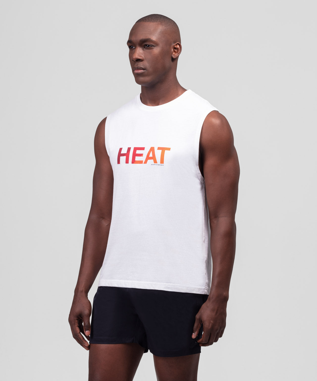 Organic Cotton Sleeveless T-Shirt HEAT: White