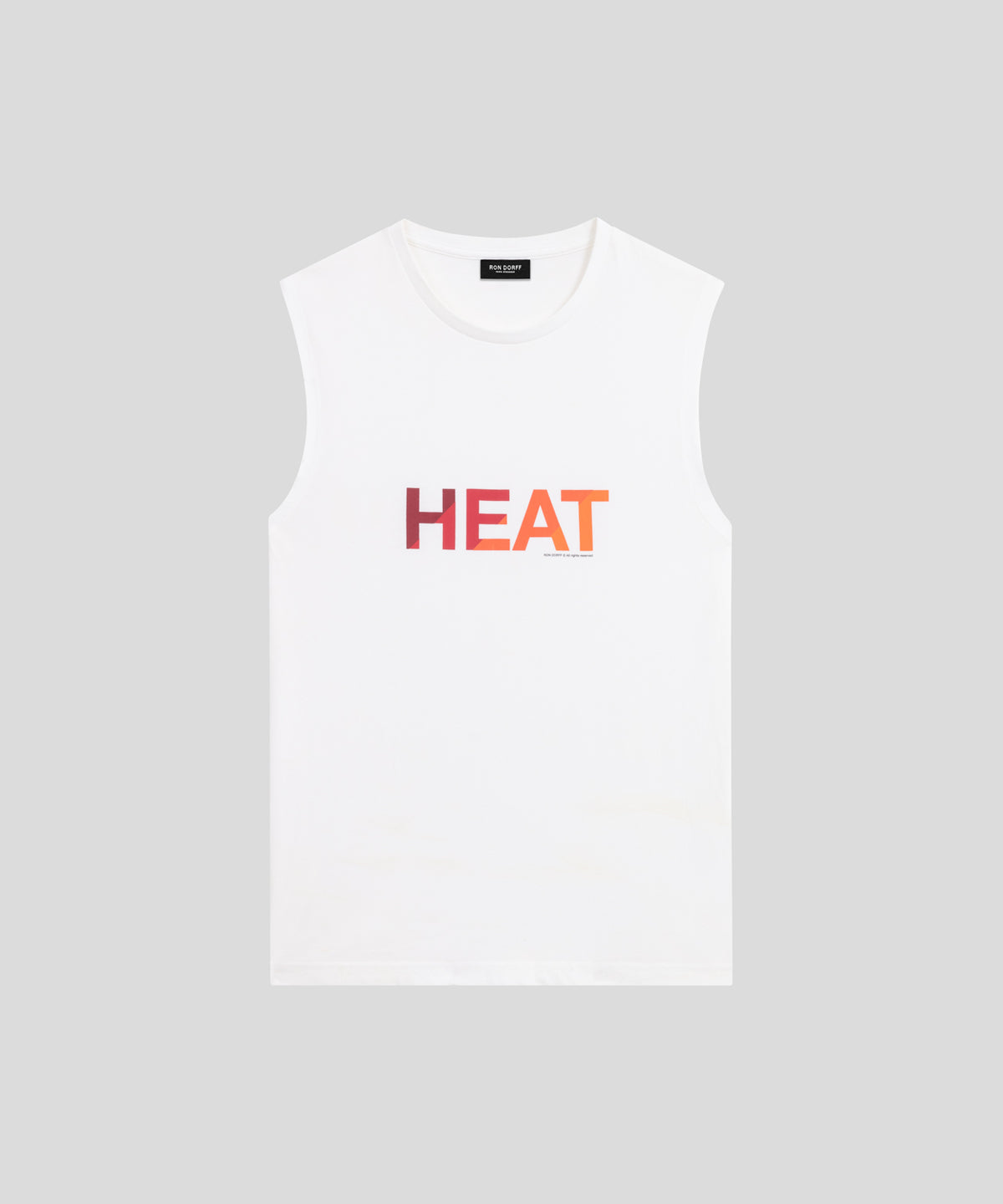 Organic Cotton Sleeveless T-Shirt HEAT: White