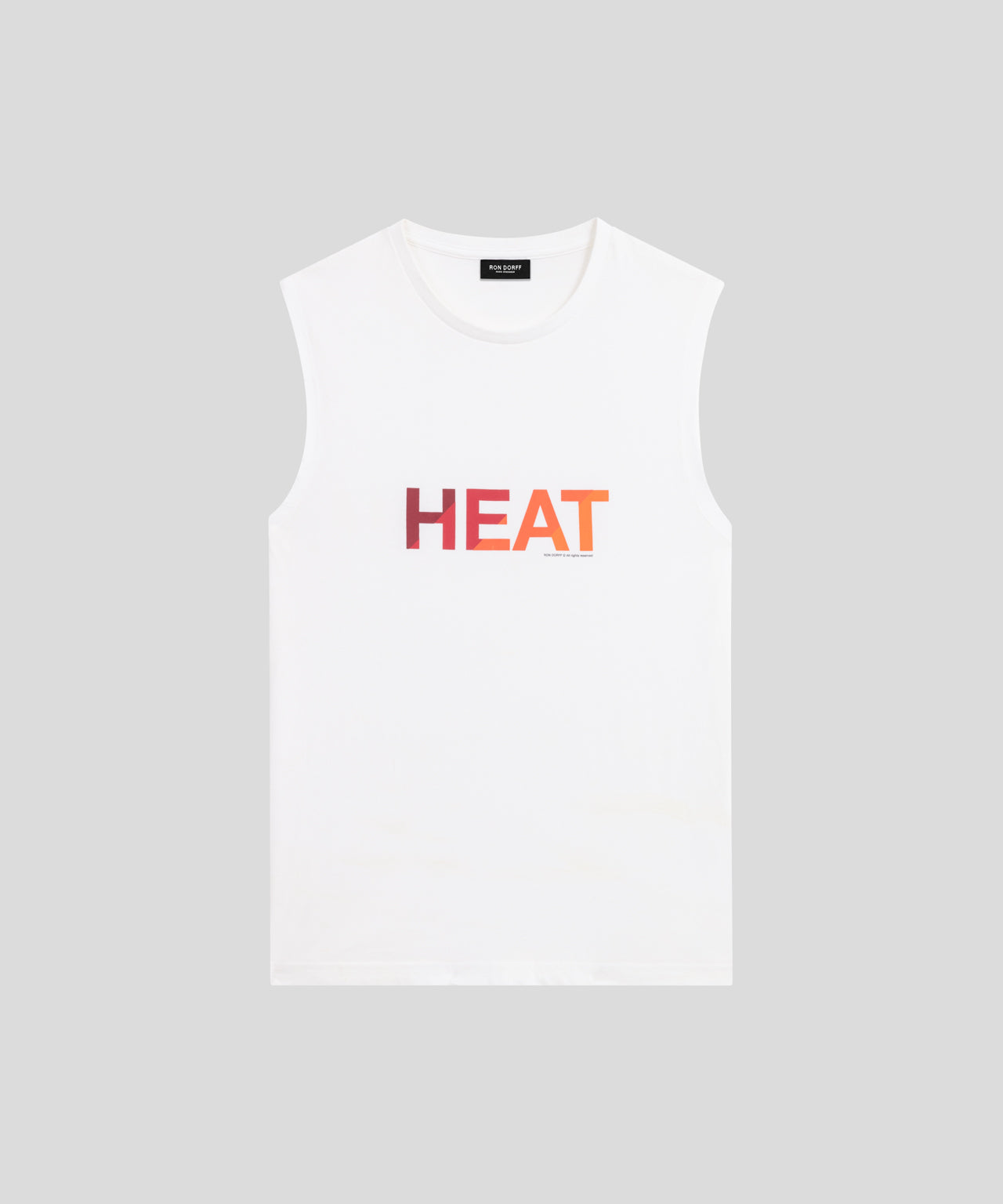 Organic Cotton Sleeveless T-Shirt HEAT: White