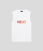 Organic Cotton Sleeveless T-Shirt HEAT: White