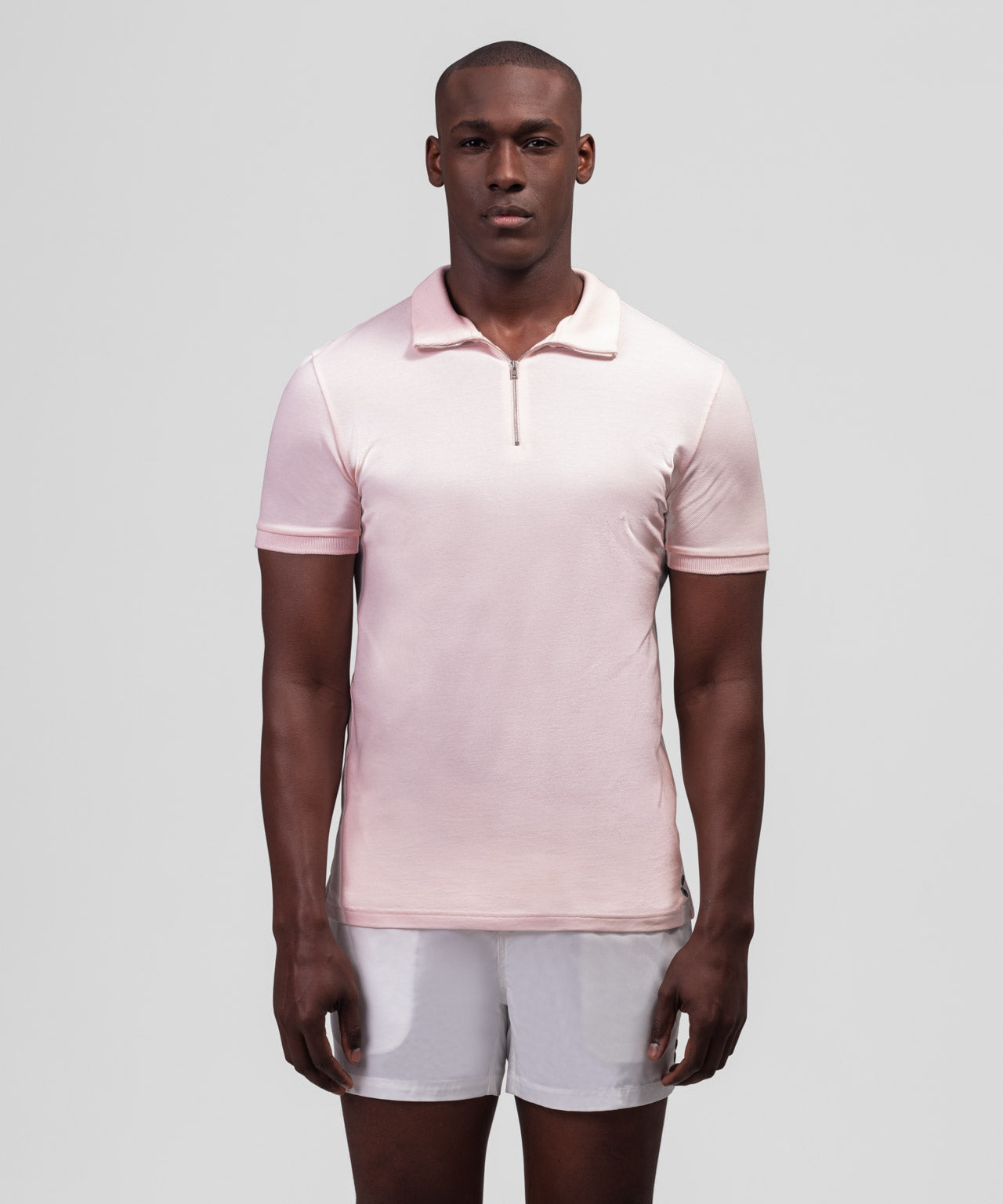 Cotton Piqué RD Polo: Pastel Pink