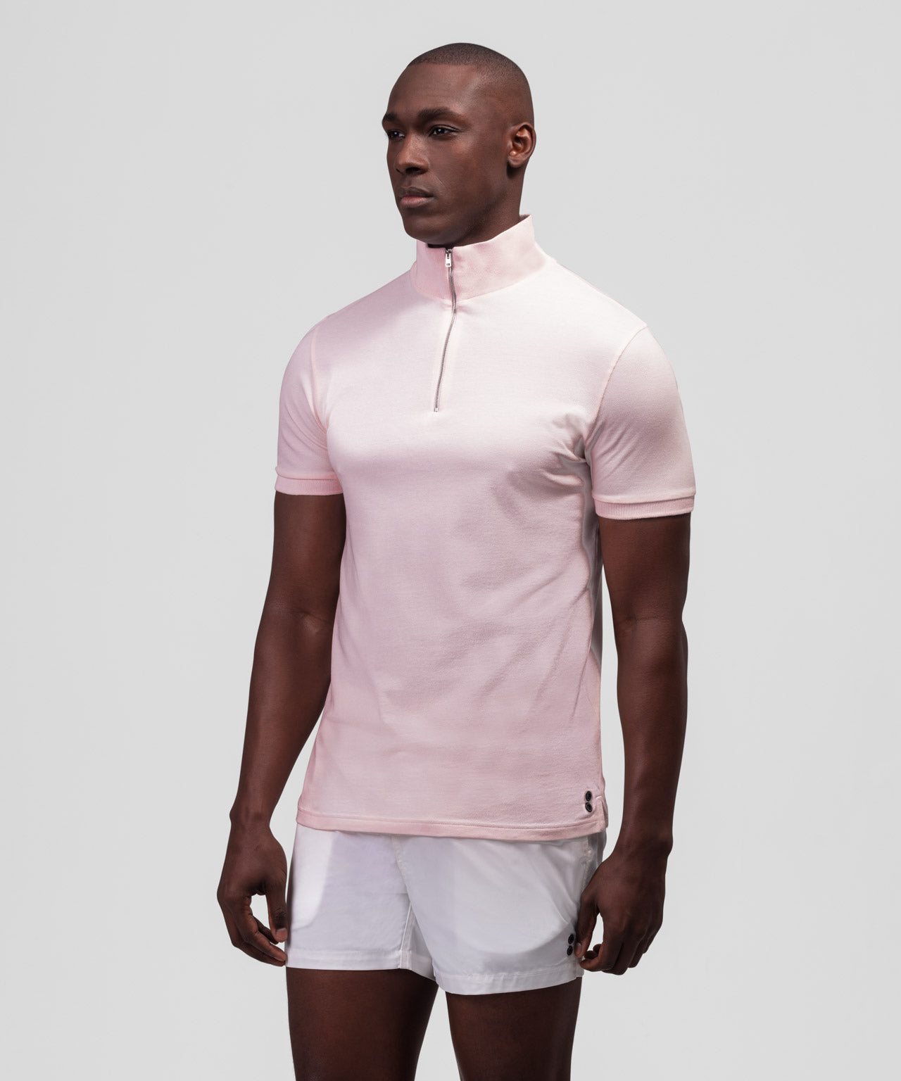 Cotton Piqué RD Polo: Pastel Pink