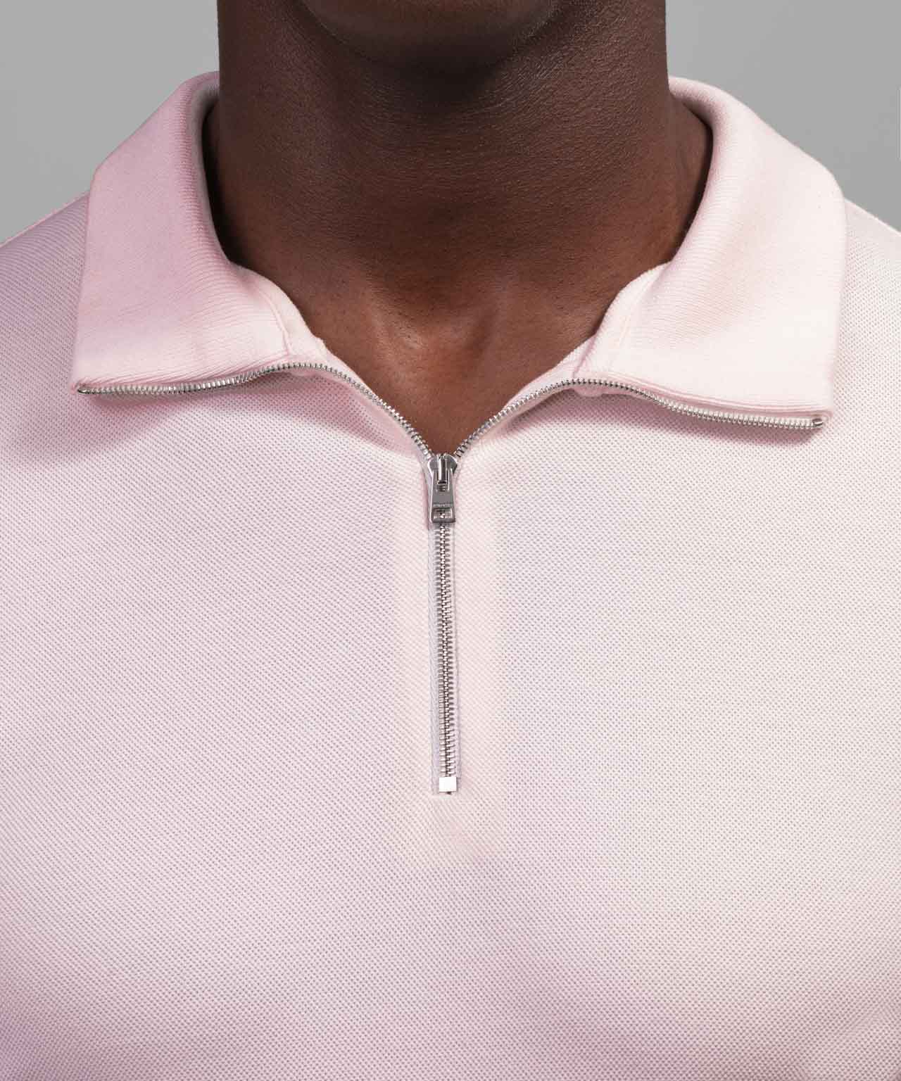 Cotton Piqué RD Polo: Pastel Pink