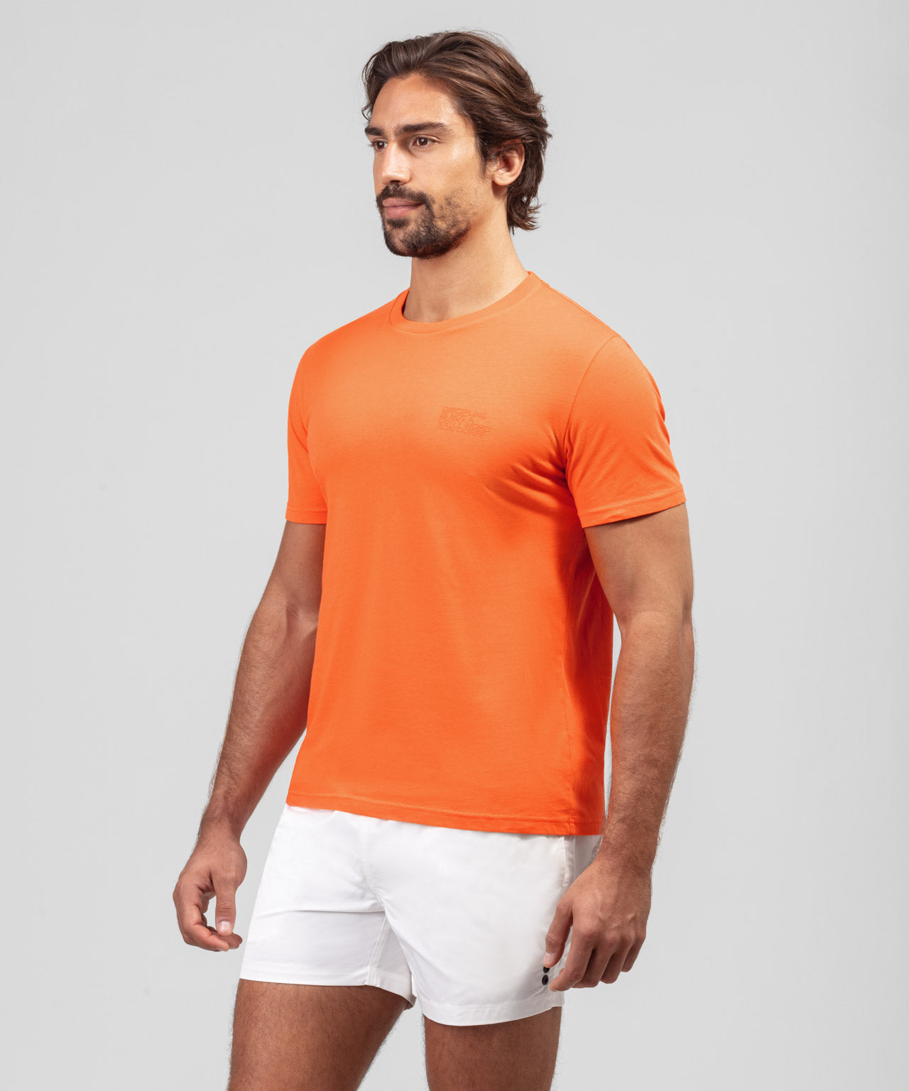 Organic Cotton T-Shirt "DISCIPLINE": Spritz Orange