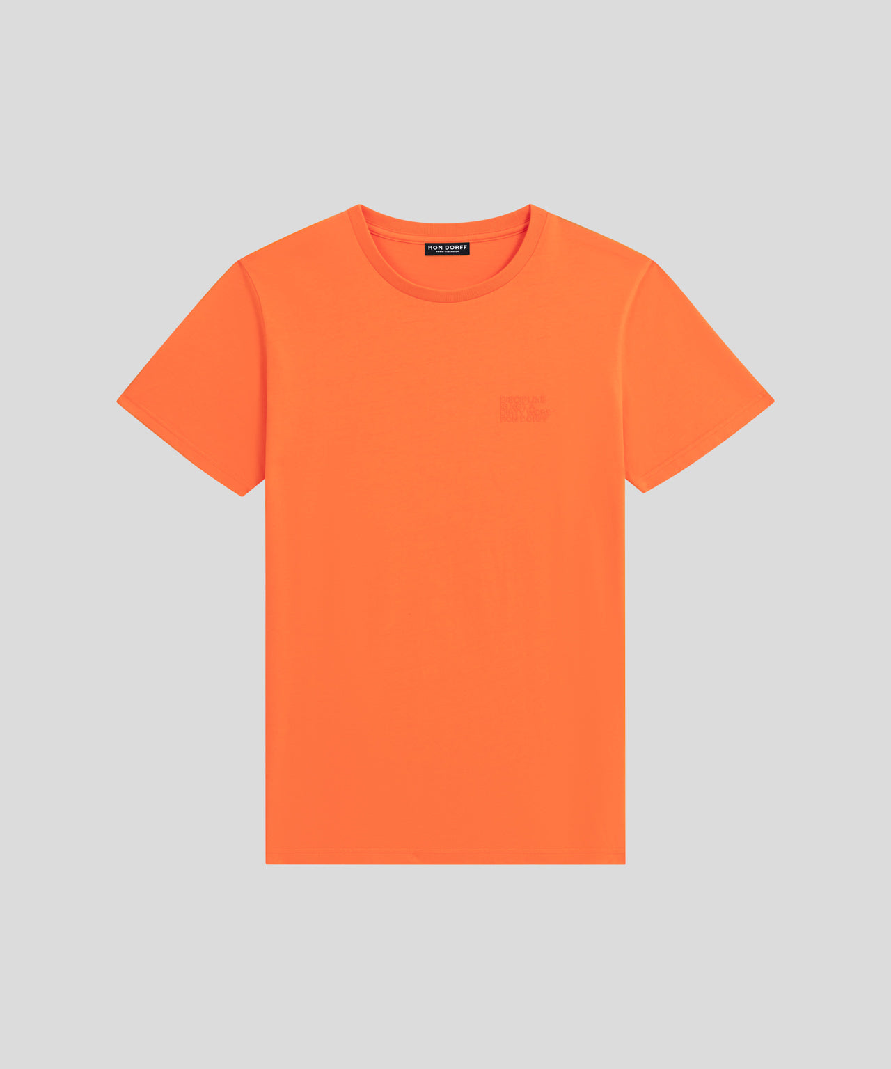 Organic Cotton T-Shirt "DISCIPLINE": Spritz Orange