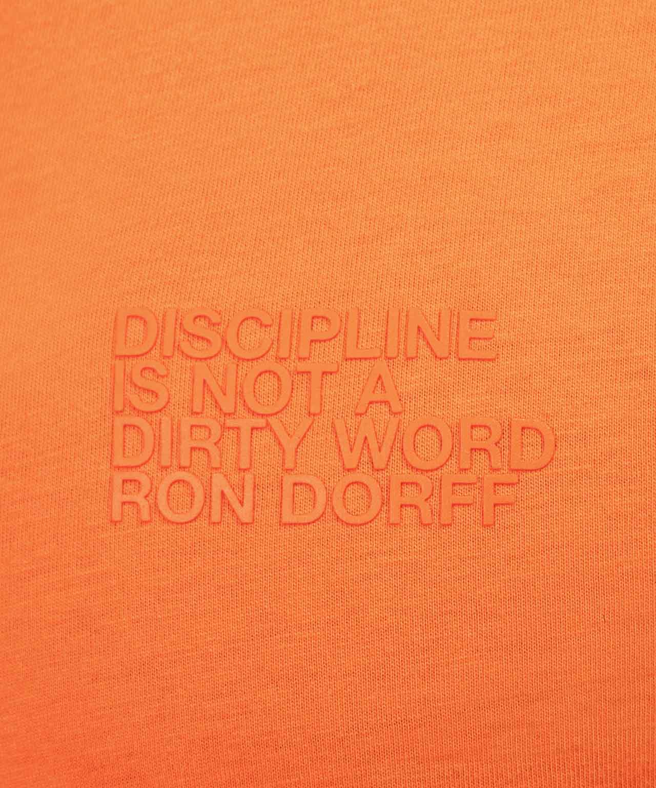 Organic Cotton T-Shirt "DISCIPLINE": Spritz Orange