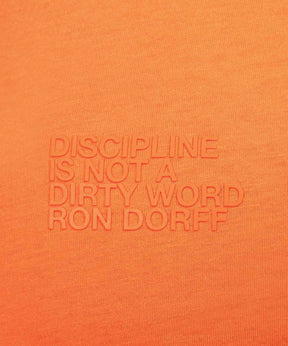 Organic Cotton T-Shirt "DISCIPLINE": Spritz Orange