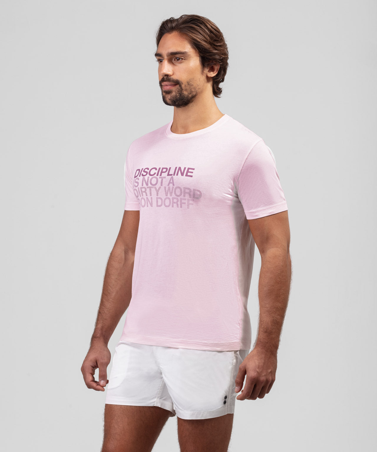 Organic Cotton T-Shirt DISCIPLINE: Pastel Pink