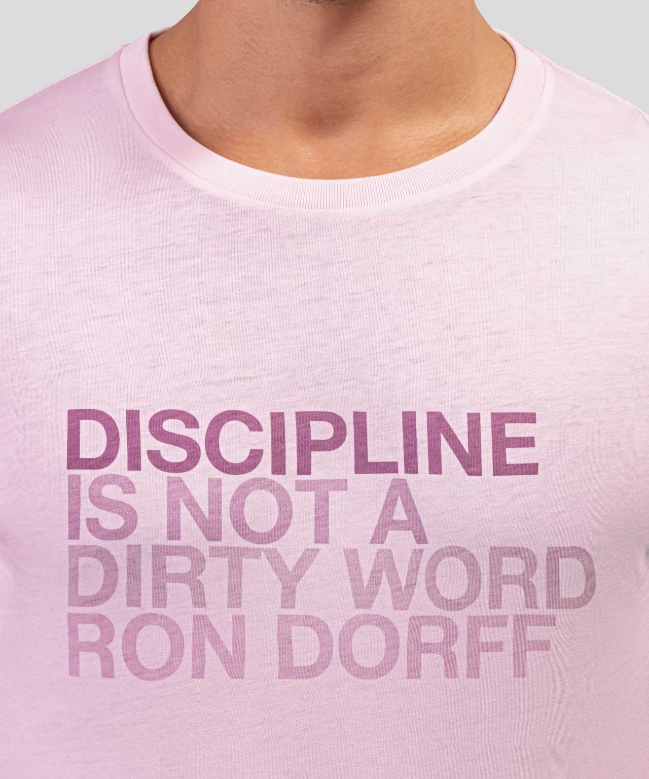 Organic Cotton T-Shirt DISCIPLINE: Pastel Pink