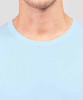 Crew Neck T-Shirt Eyelet Edition: Morning Blue