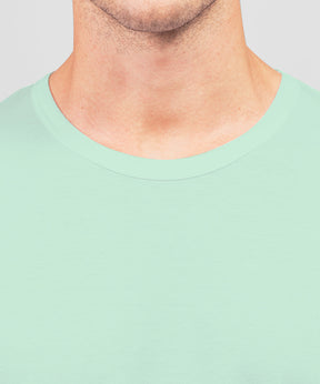 Crew Neck T-Shirt Eyelet Edition: Pistachio Green