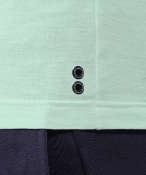 Crew Neck T-Shirt Eyelet Edition: Pistachio Green