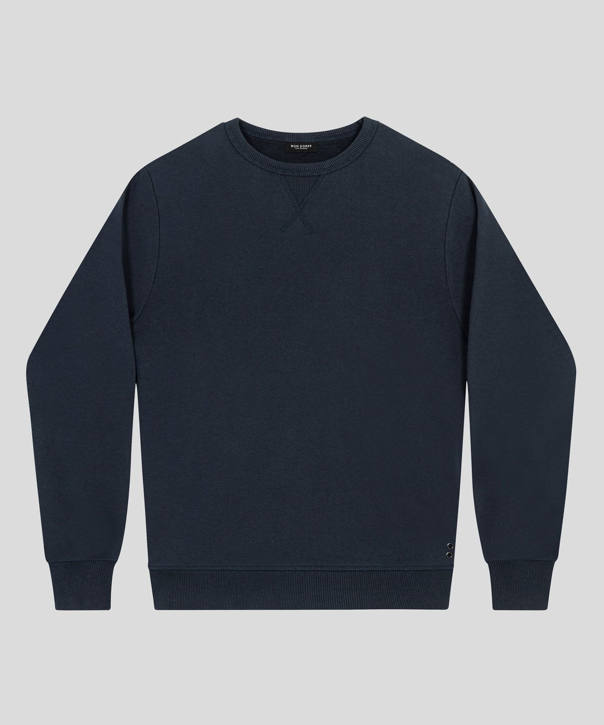 Organic Cotton Eyelet Edition Sweatshirt: Navy