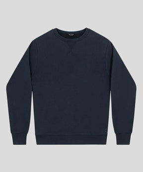 Organic Cotton Eyelet Edition Sweatshirt: Navy