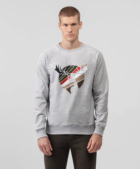 Sweatshirt Moose: Grey Melange