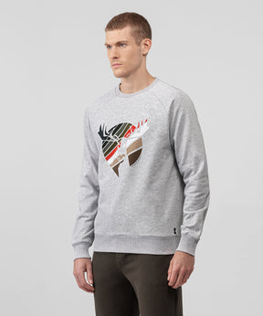 Sweatshirt Moose: Grey Melange