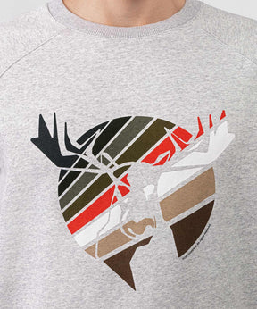 Sweatshirt Moose: Grey Melange