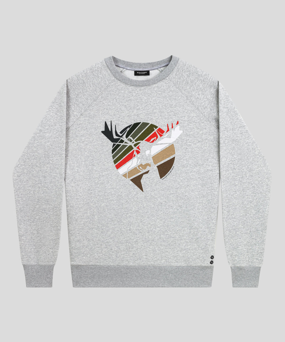 Sweatshirt Moose: Grey Melange