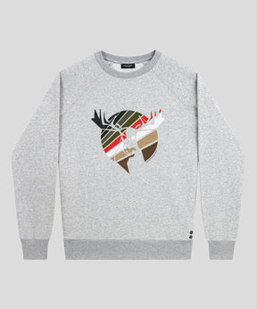 Sweatshirt Moose: Grey Melange