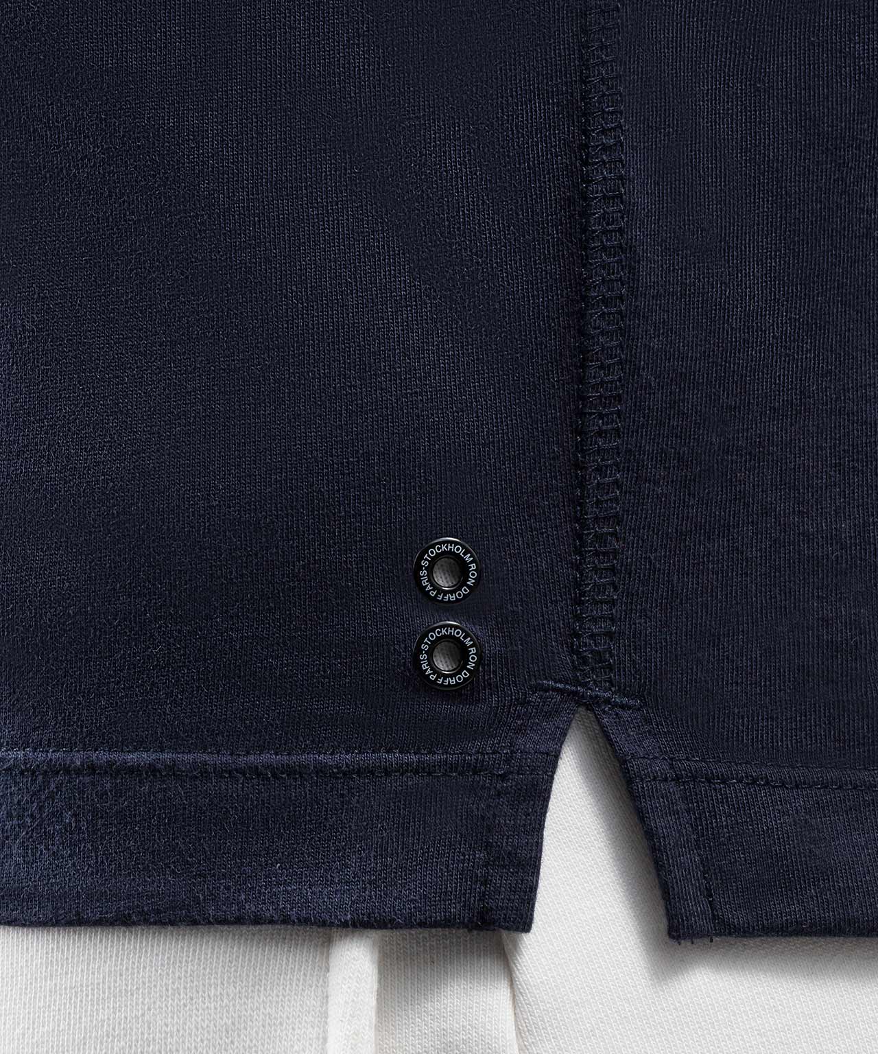 Long-Sleeved Henley: Navy