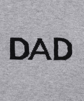 Cotton Cashmere Sweatshirt "DAD" : Heather Grey