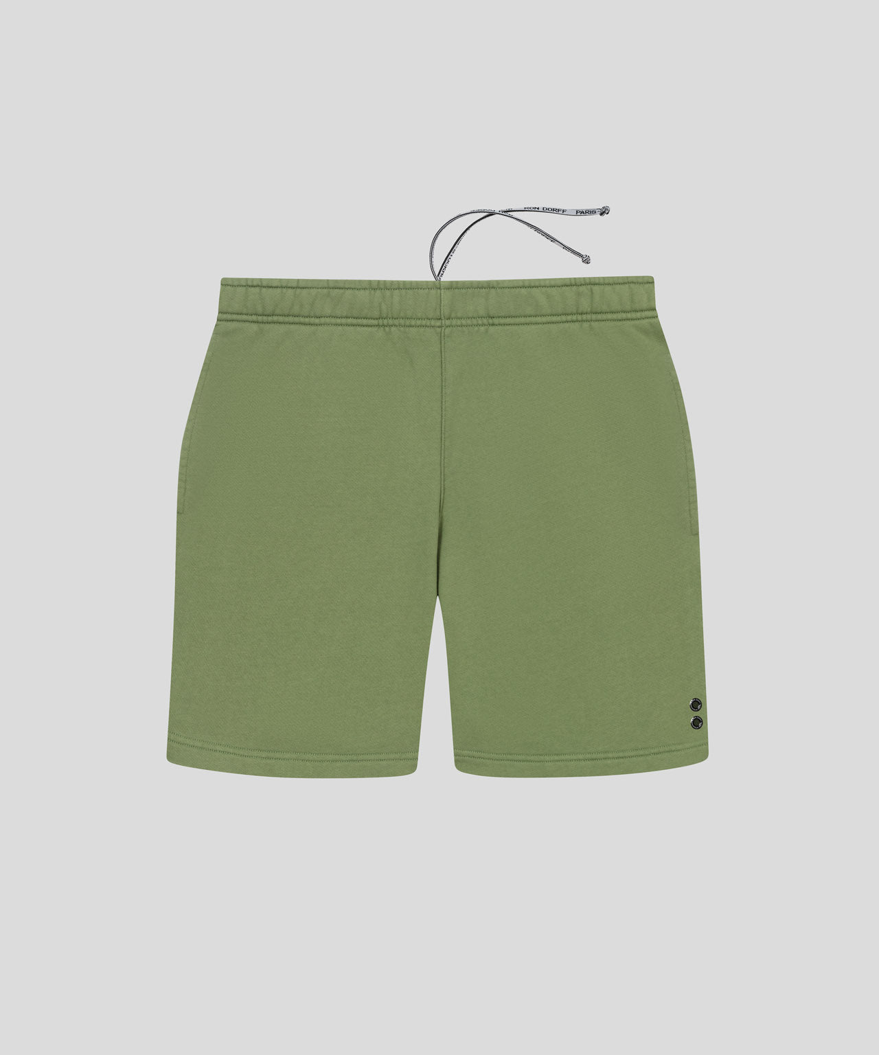 Organic Cotton Jogging Shorts: Moss Green