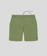 Organic Cotton Jogging Shorts: Moss Green