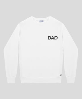Organic Cotton Sweatshirt "DAD": Off White