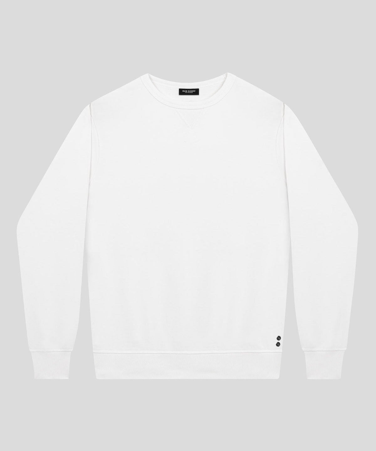 Organic Cotton Eyelet Edition Sweatshirt: Off White