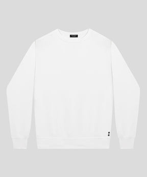 Organic Cotton Eyelet Edition Sweatshirt: Off White