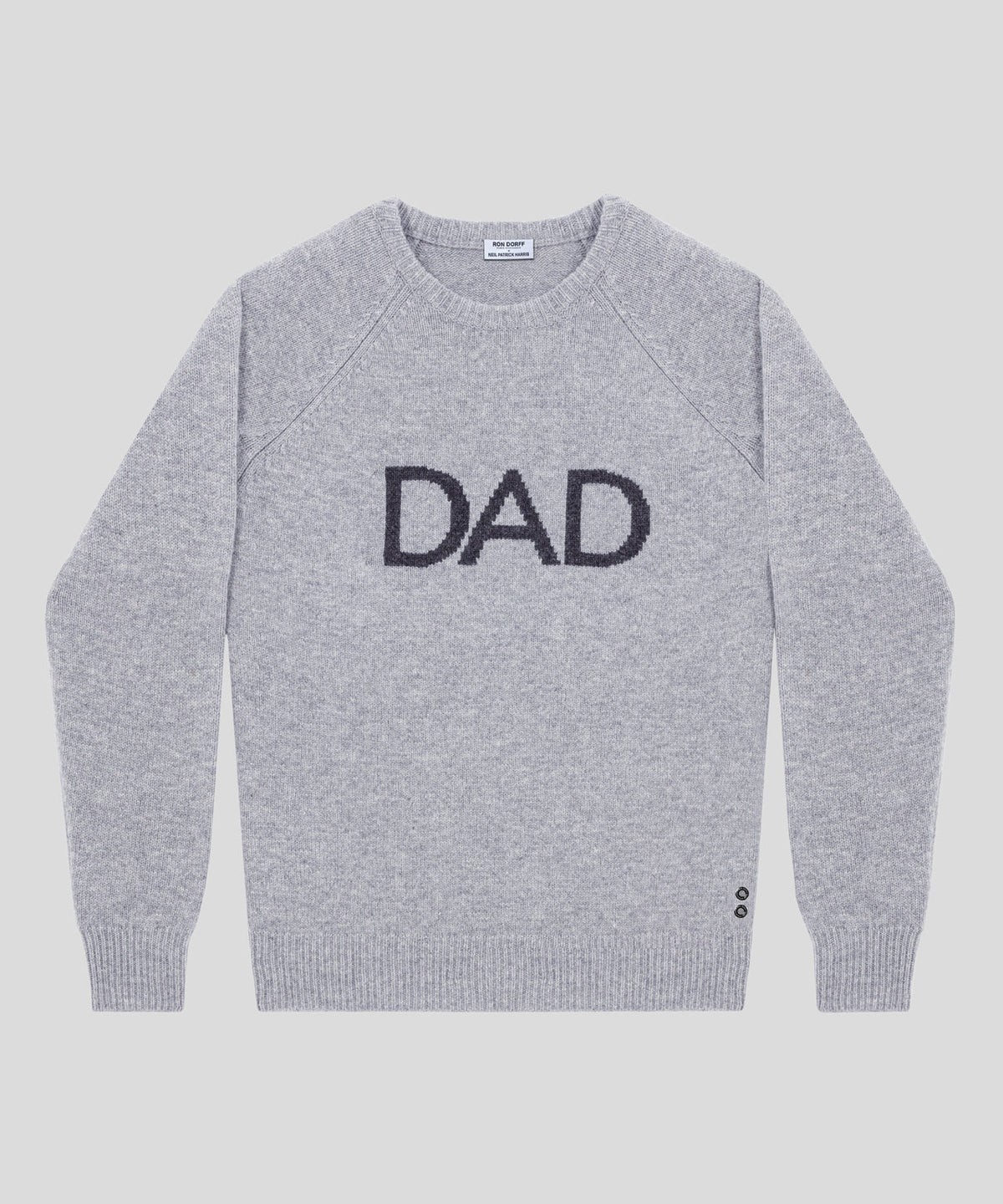 Nordic Wool Sweater "DAD": Heather Grey