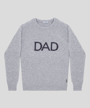 Nordic Wool Sweater "DAD": Heather Grey