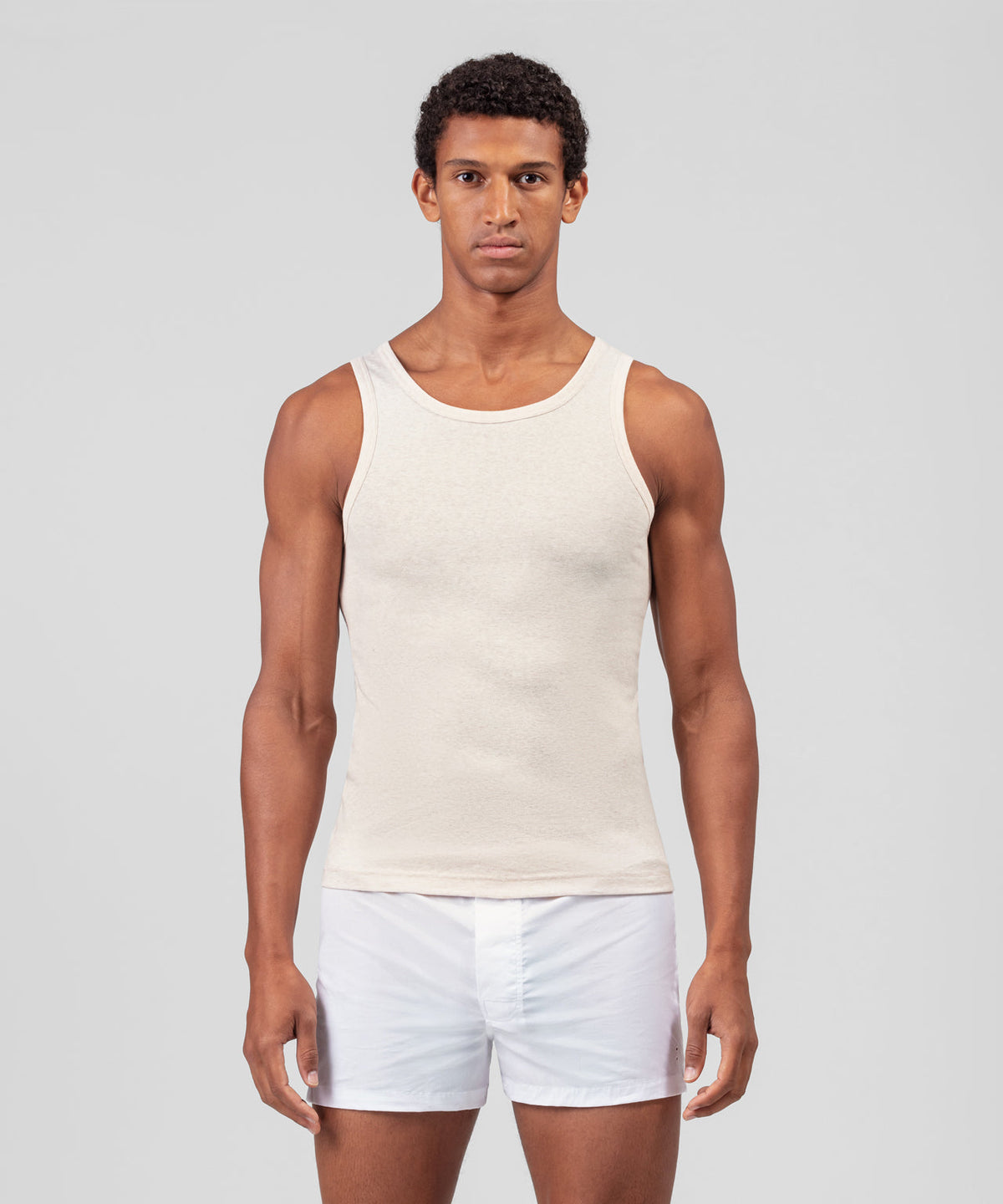 Organic Cotton Tank Top: Natural Heather