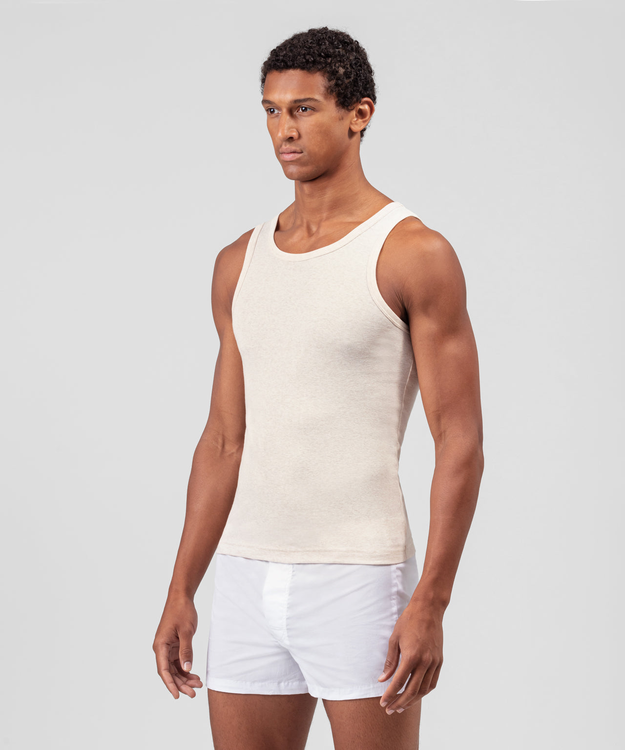 Organic Cotton Tank Top: Natural Heather