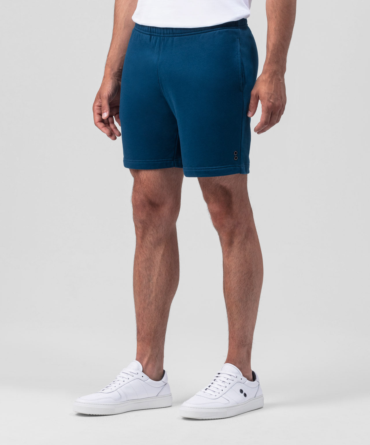 Organic Cotton Jogging Shorts: Blue Lake