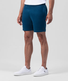 Organic Cotton Jogging Shorts: Blue Lake
