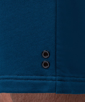 Organic Cotton Jogging Shorts: Blue Lake